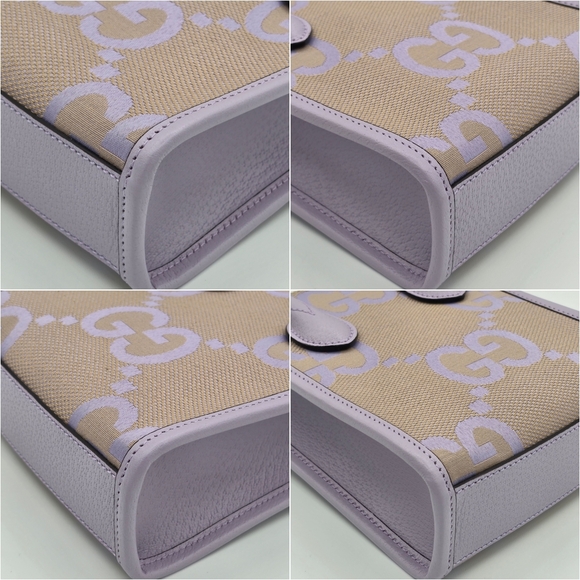 39A❤️NWT Gucci Monogram Jumbo GG Mini Tote bag - Picture 8 of 15